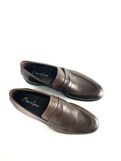 Lujo Hakiki Deri Erkek Loafer  KAHVE DERİ 10.23-LJERK0009KAHVE DERİ resmi