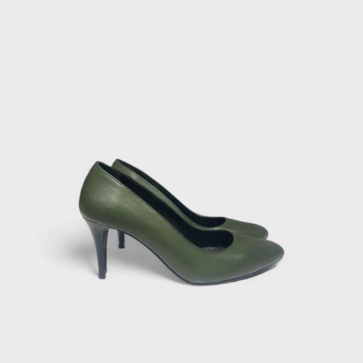 Lujo Hakiki Deri Kadın Stiletto  HAKİ DERİ 03.24-000000001HAKİ DERİ resmi