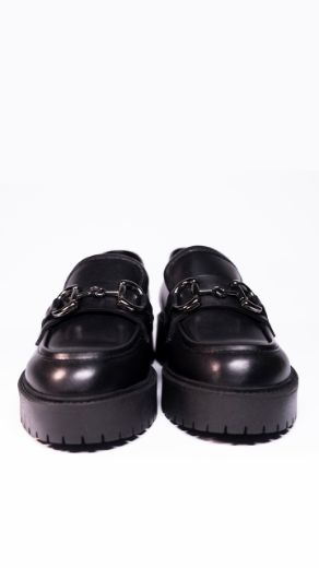 Picture of Lujo Platform Tabanlı Loafer  SİYAH DERİ 05.24-CRUNCH01SİYAH DERİ