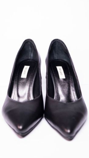 Lujo Kalın Topuk Stiletto  SİYAH DERİ PL.24-000008315SİYAH DERİ resmi