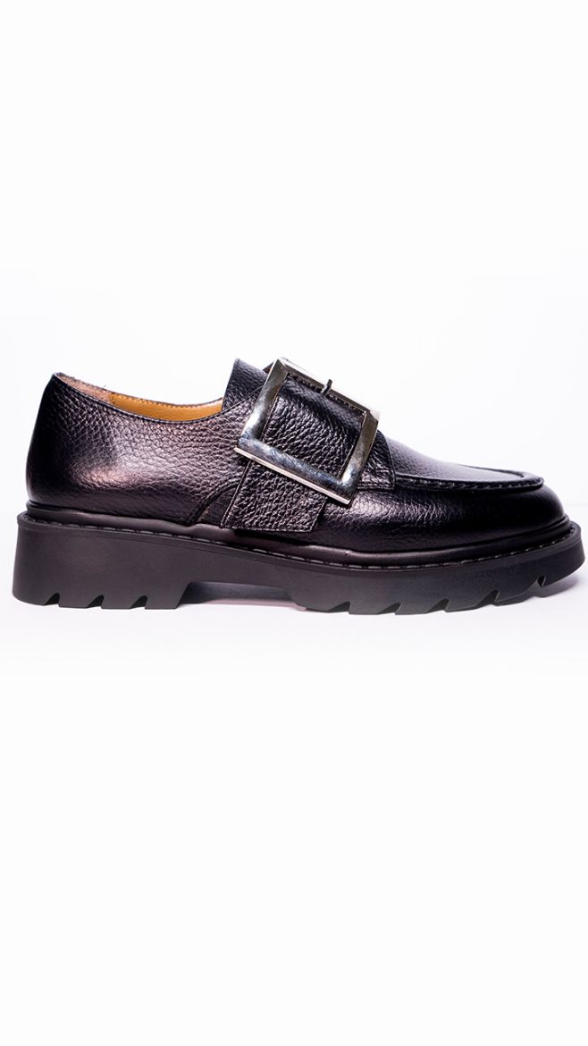 Picture of Lujo Hakiki Deri Loafer  SİYAH FLOTHER PL.24-000008320SİYAH FLOTHER