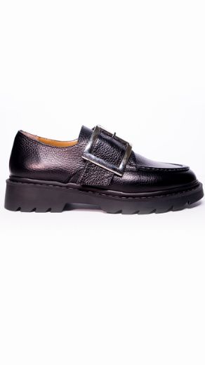 Lujo Hakiki Deri Loafer  SİYAH FLOTHER resmi