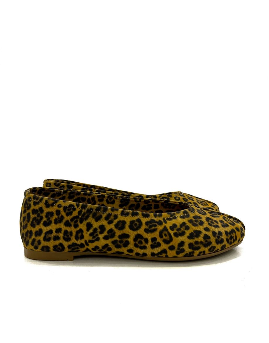 Lujo Hakiki Deri Çarık Model Babet  LEOPAR SÜET 08.24-000000007LEOPAR SÜET resmi
